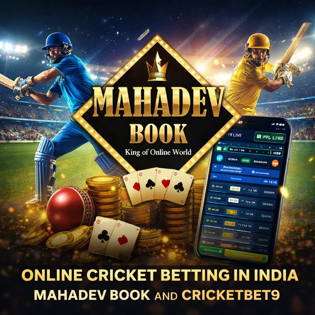 Mahadev Book and CricketBet9 online cricket betting platform with live odds and players