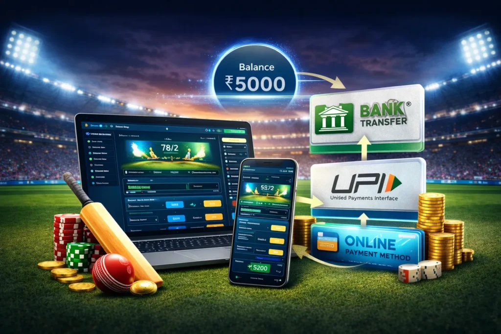 Step by step guide to create Sport Betting ID with wallet deposit options and cricket betting dashboard
