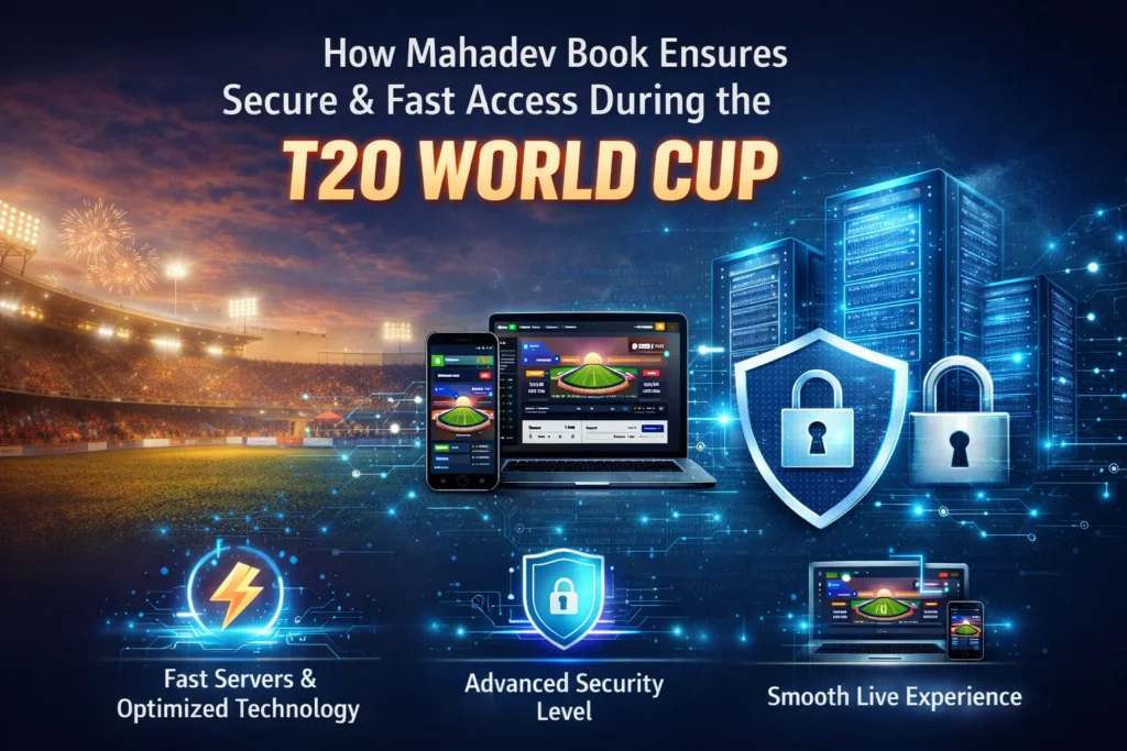 Mahadev Book’s secure servers and fast-access interface for smooth T20 World Cup updates.