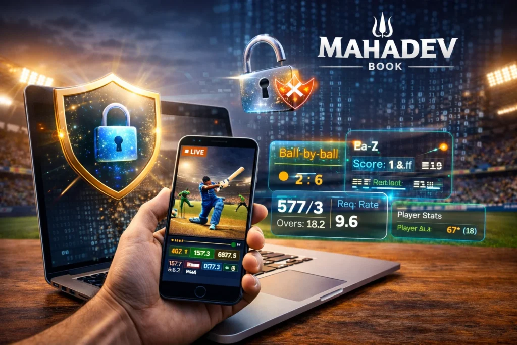 Secure Live Cricket Online access with real-time stats on Mahadev Book