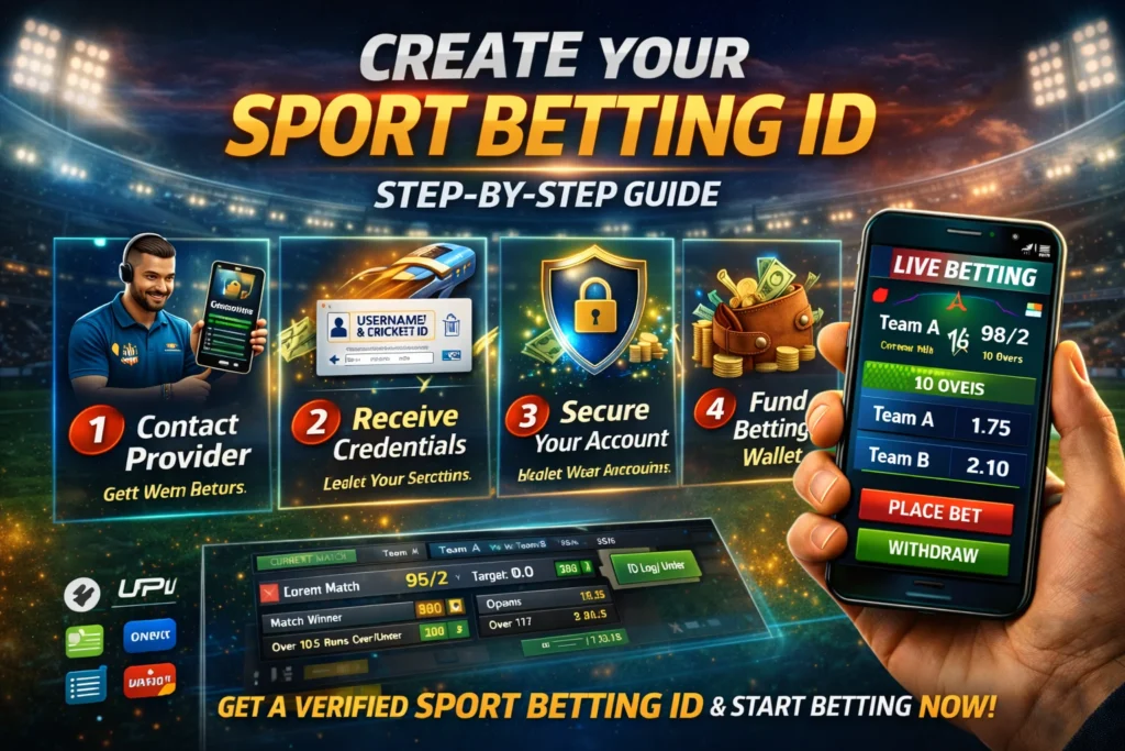 Step-by-step guide to create Sport Betting ID for live sports betting on Mahadev Cricket ID