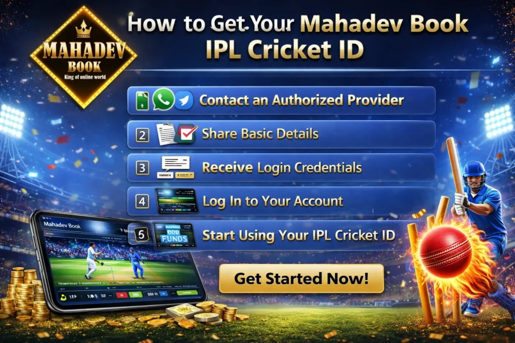Step by step guide to get Mahadev Book IPL Cricket ID with login process, account setup and platform access