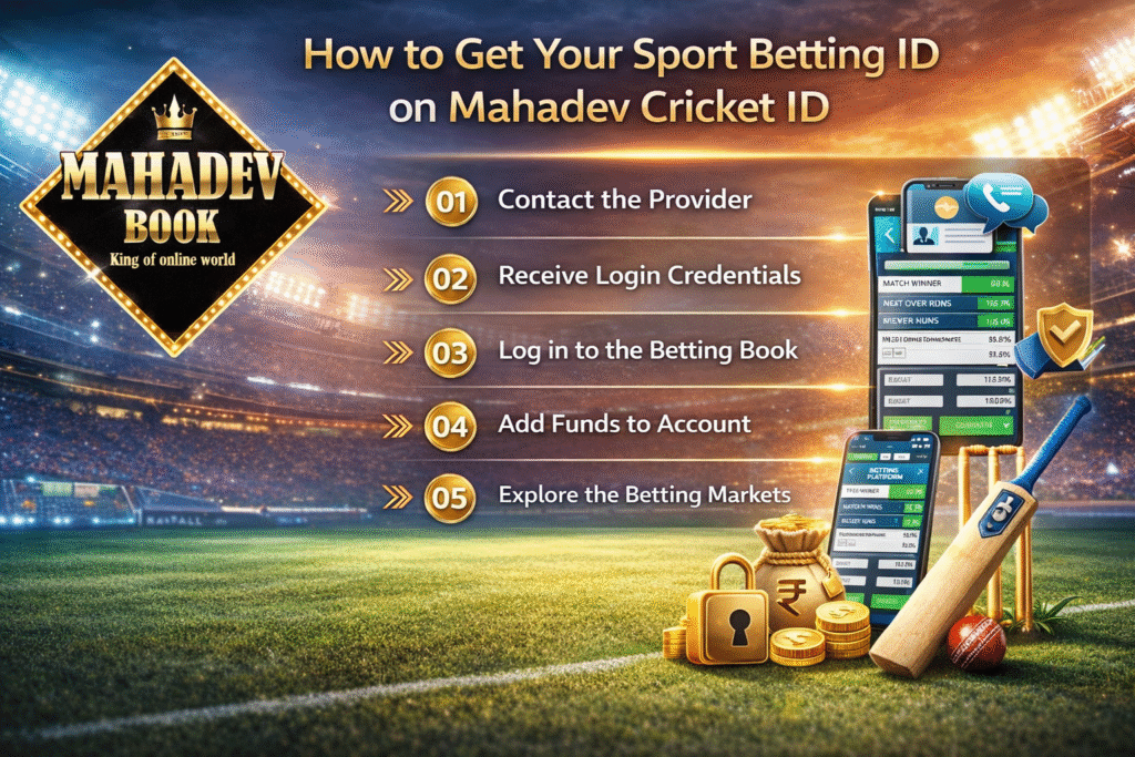 Step by step guide to get Sport Betting ID on Mahadev Cricket ID sports betting book platform