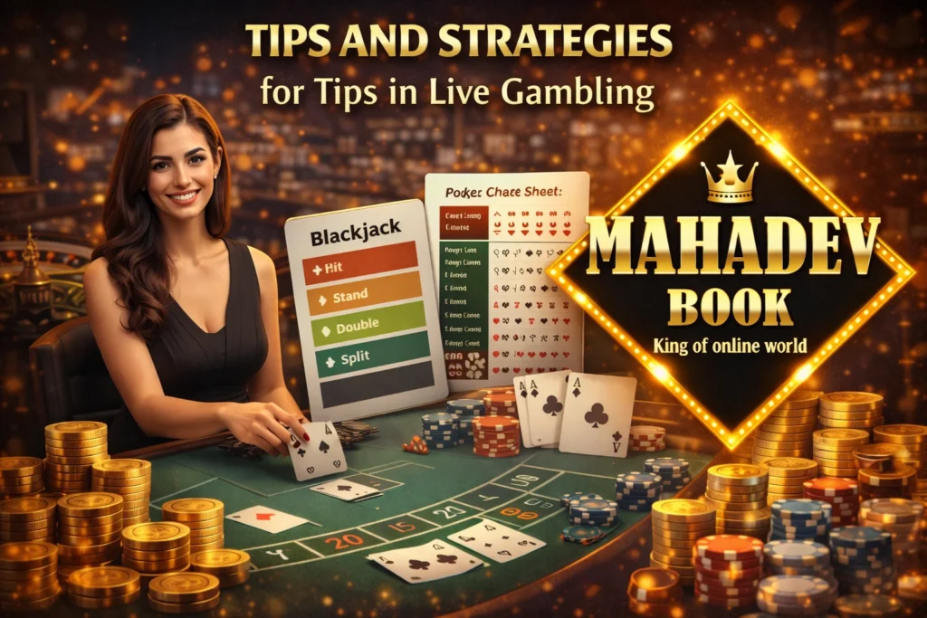 live gambling tips strategies blackjack poker mahadev book casino betting guide