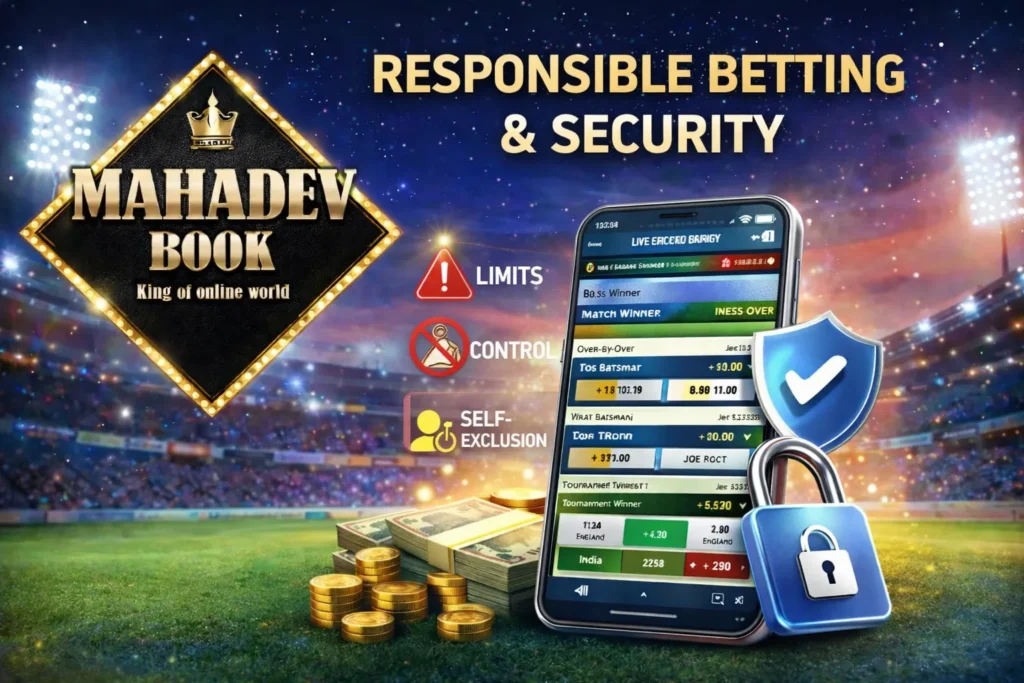 Mahadev Cricket ID secure sports betting platform showing responsible betting and Sport Betting ID safety features.