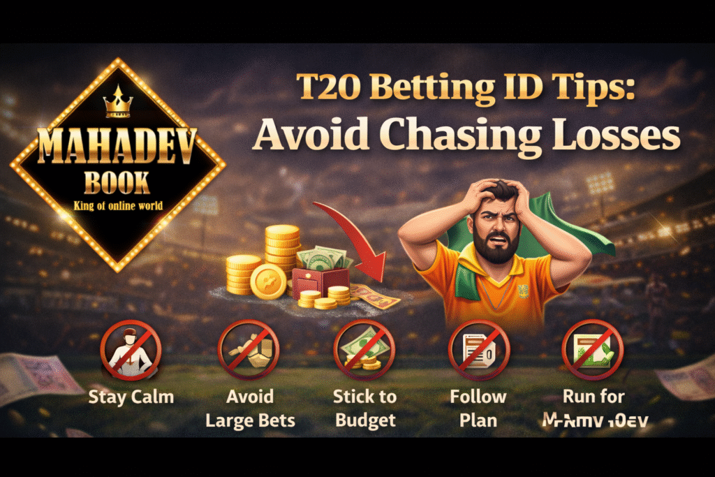 Avoid chasing losses when using T20 Betting ID for online cricket betting