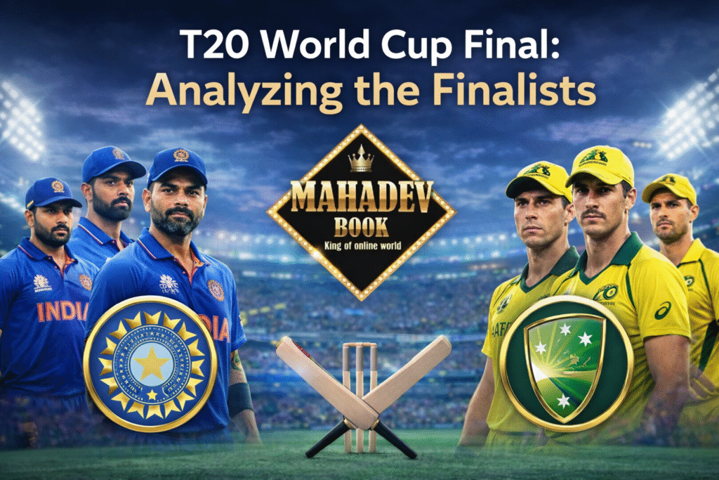 T20 World Cup Final team analysis and player comparison on Mahadev Book