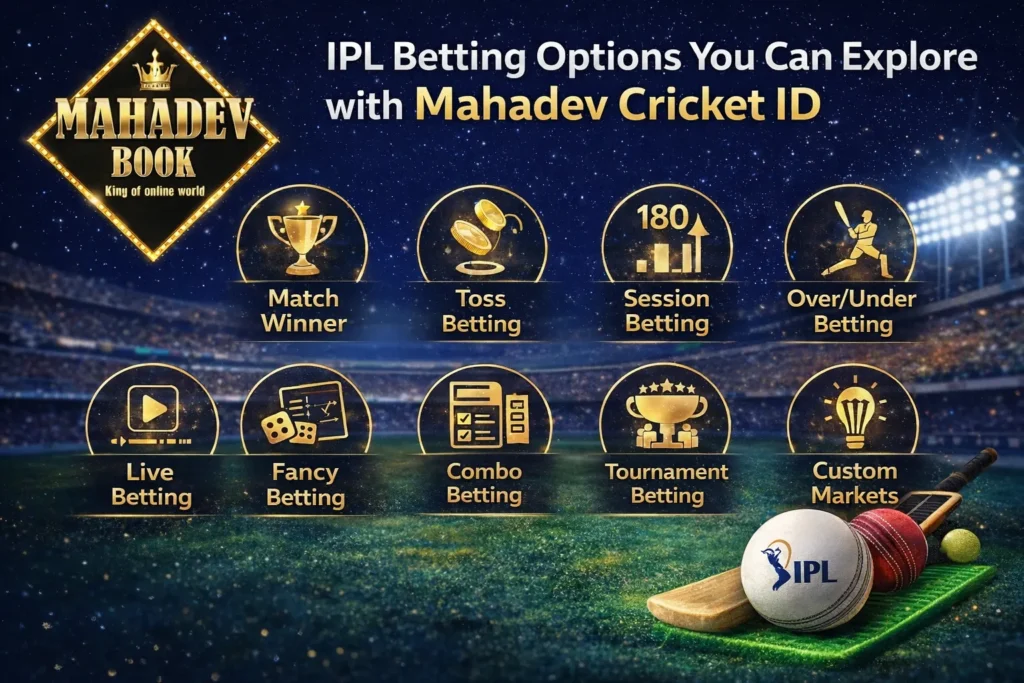 IPL betting options available on Mahadev Cricket ID platform